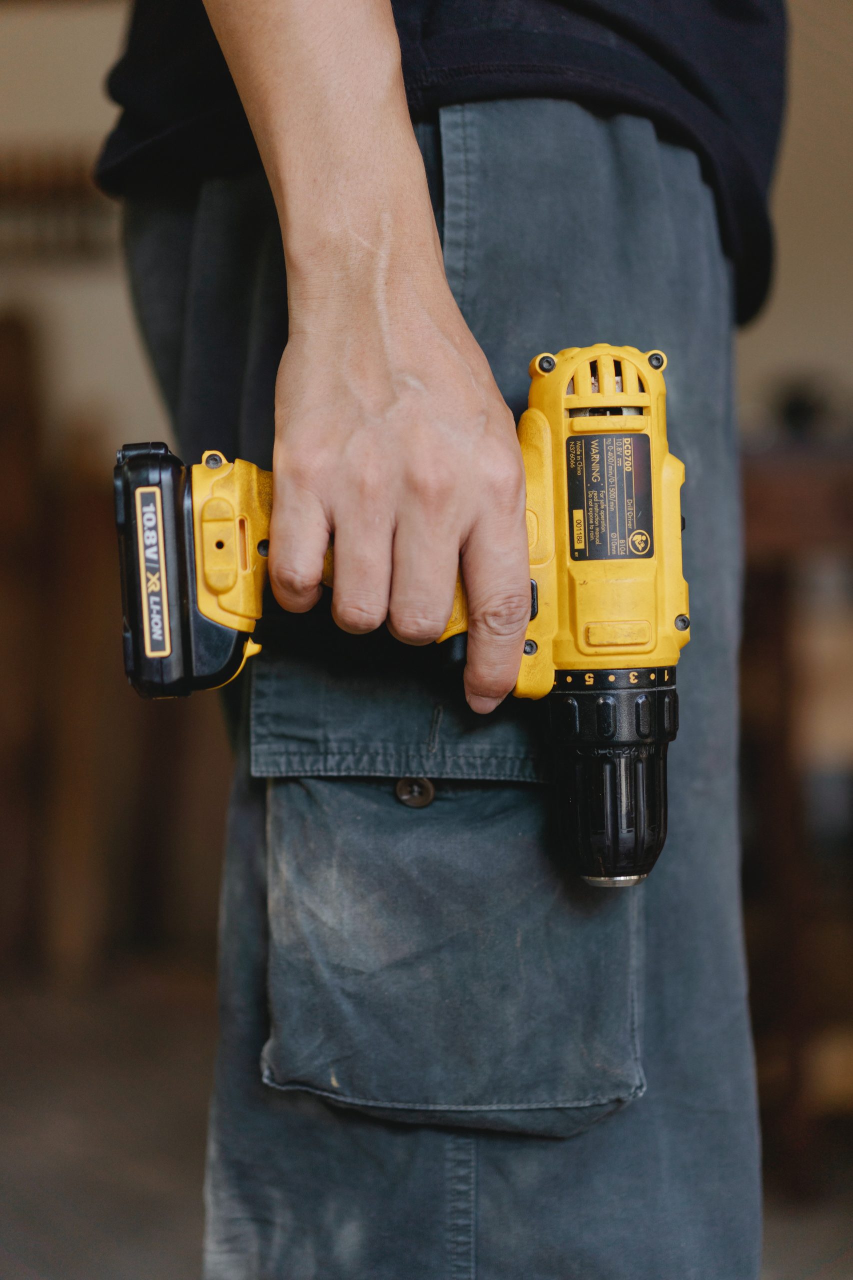 handyman with power tool